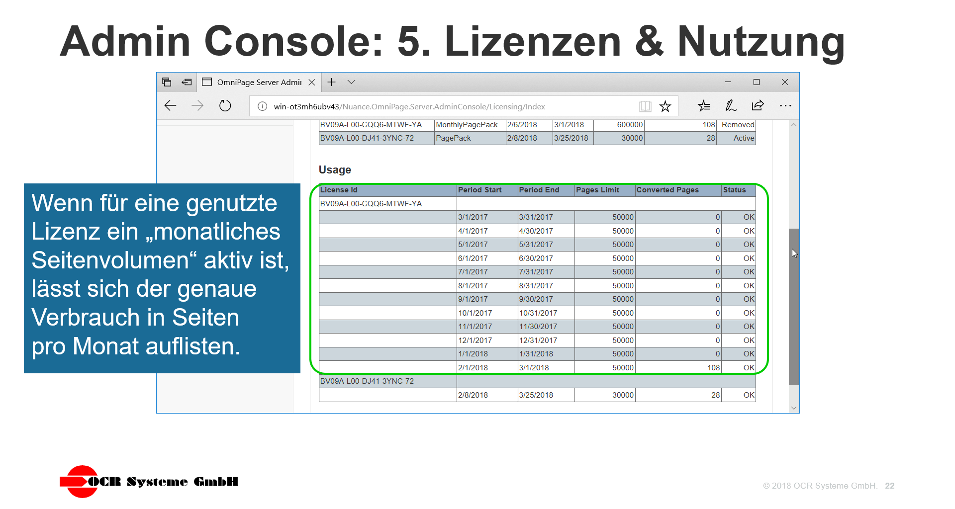 OmniPage Server Screenshot Admin 5b