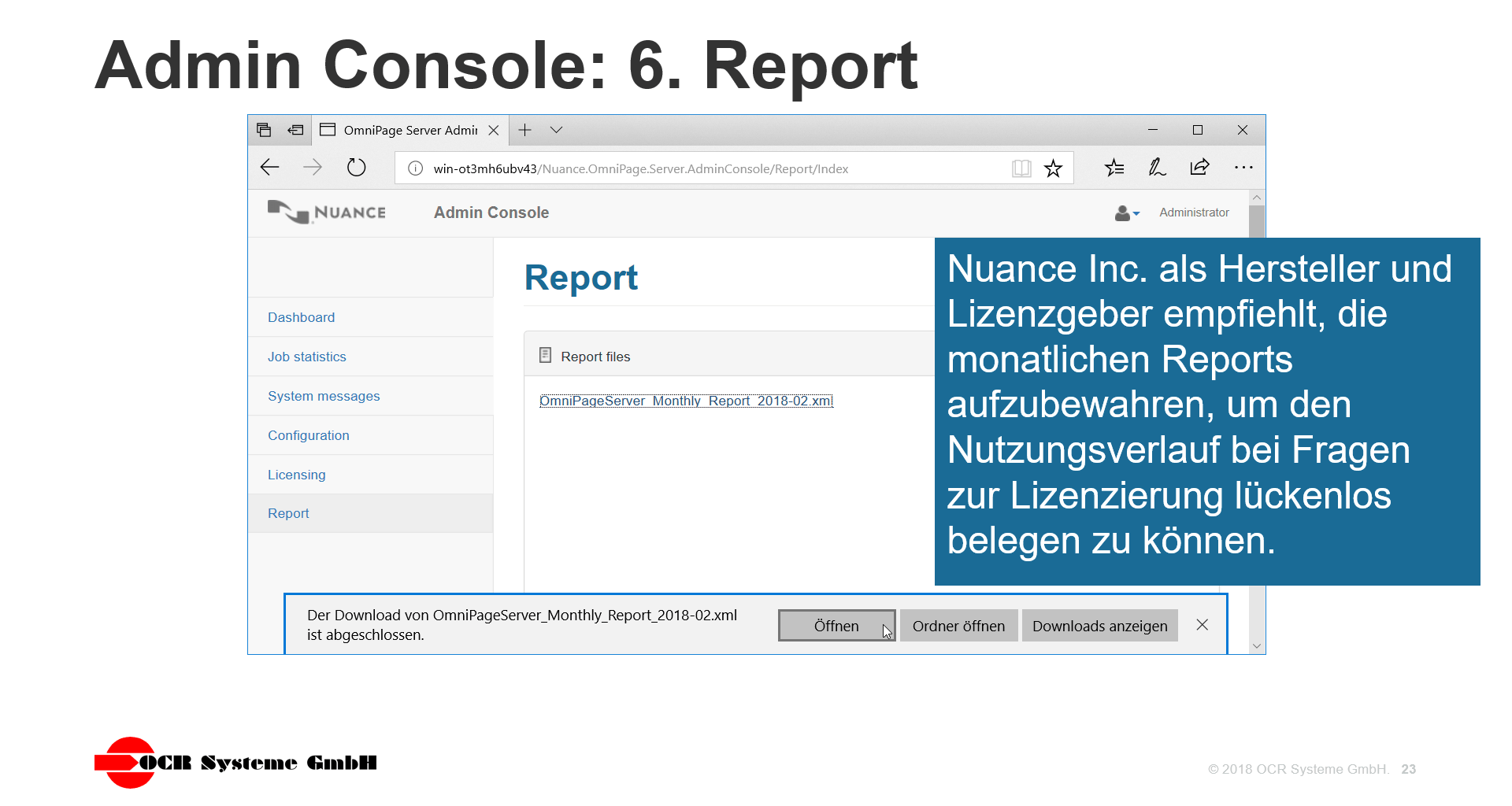 OmniPage Server Screenshot Admin 6