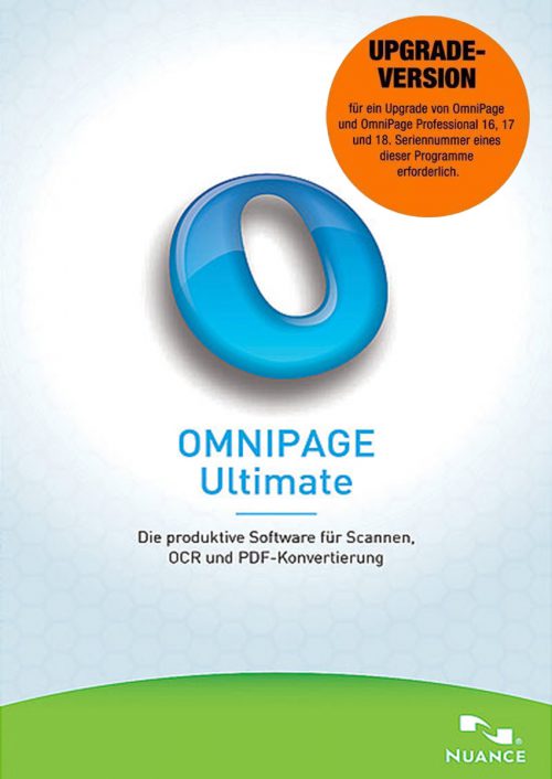 OmniPage Upgrade Front